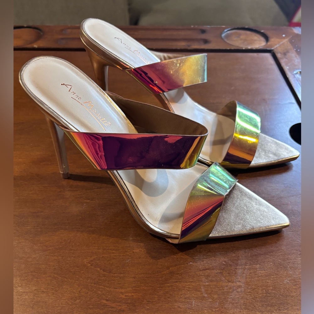 Anne Michelle Multicolor Heel - Picture 2 of 5